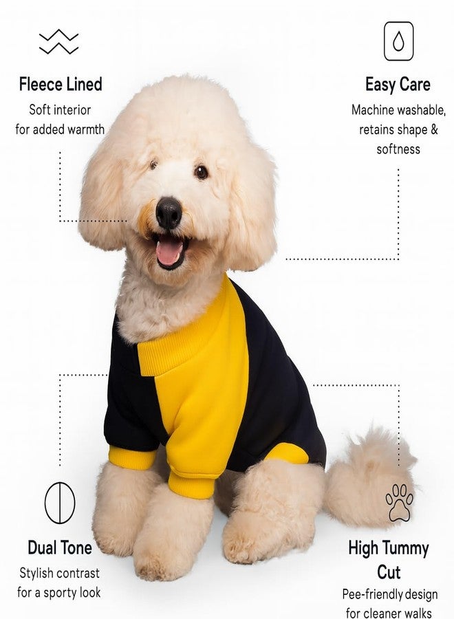 Zigly Lifestyle Winterized Duotone Dog Sweatshirt Yellow-XS-(30cm)| Cozy Warm Pet Clothing|Cozy Warm Wear for Dogs - Image 2